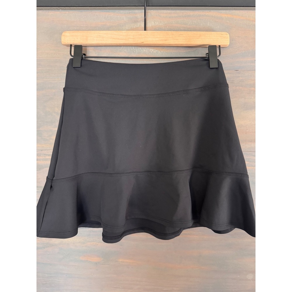 Tiger Friday Black Ruffle Athletic Dance Skirt Adult Small Activewear